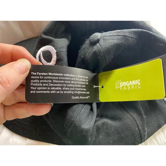Fersten Worldwide One Size Adjustable Baseball Hat Black Organic Cotton NWT - Picture 5 of 6